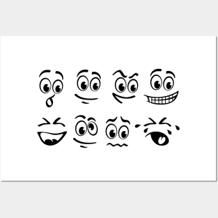 Emoji Face Posters and Art